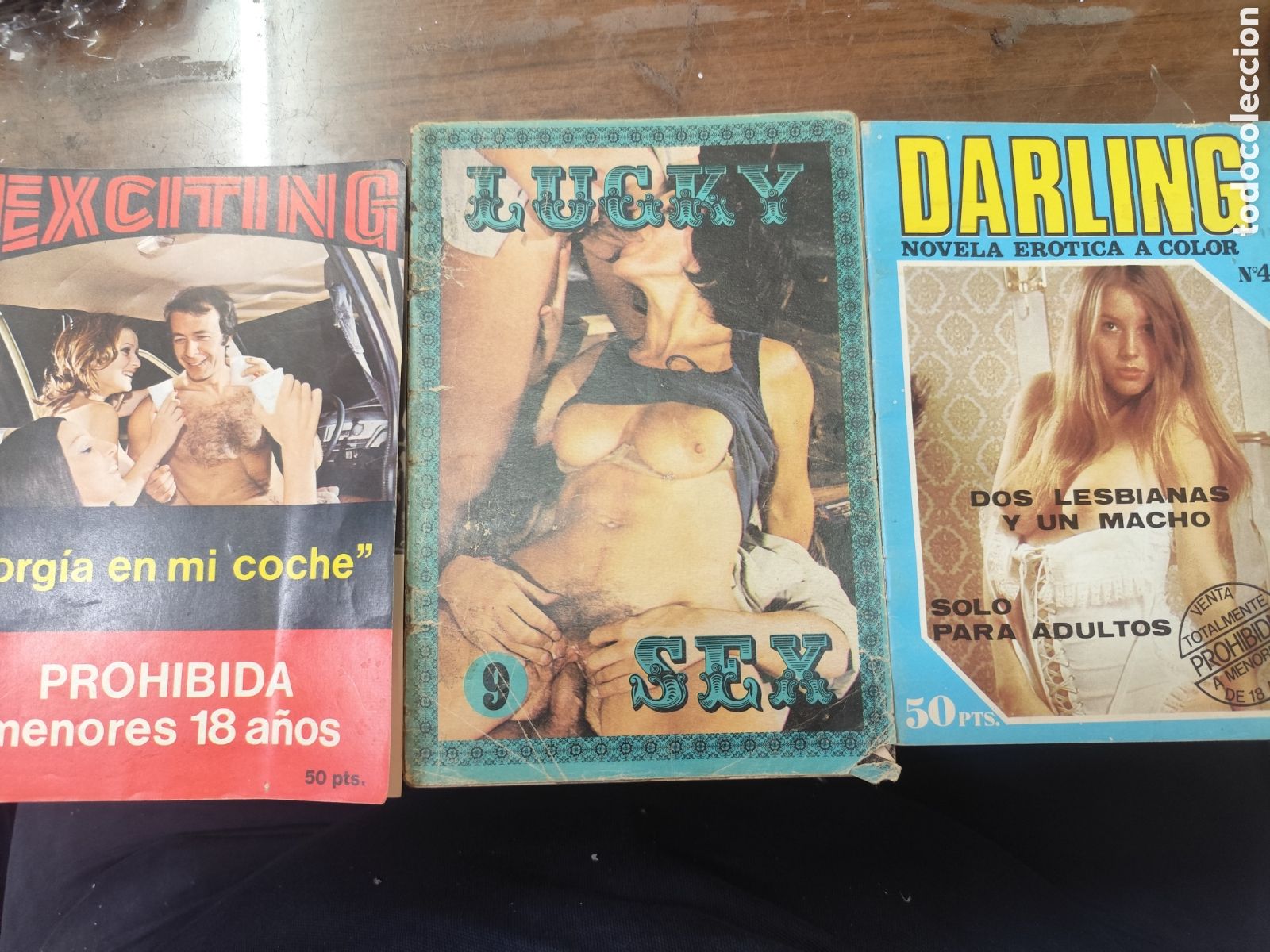 Revistas: Lote 3 ejemplares revista Erotica Porno. A&ntilde;o 1978. Ver fotos