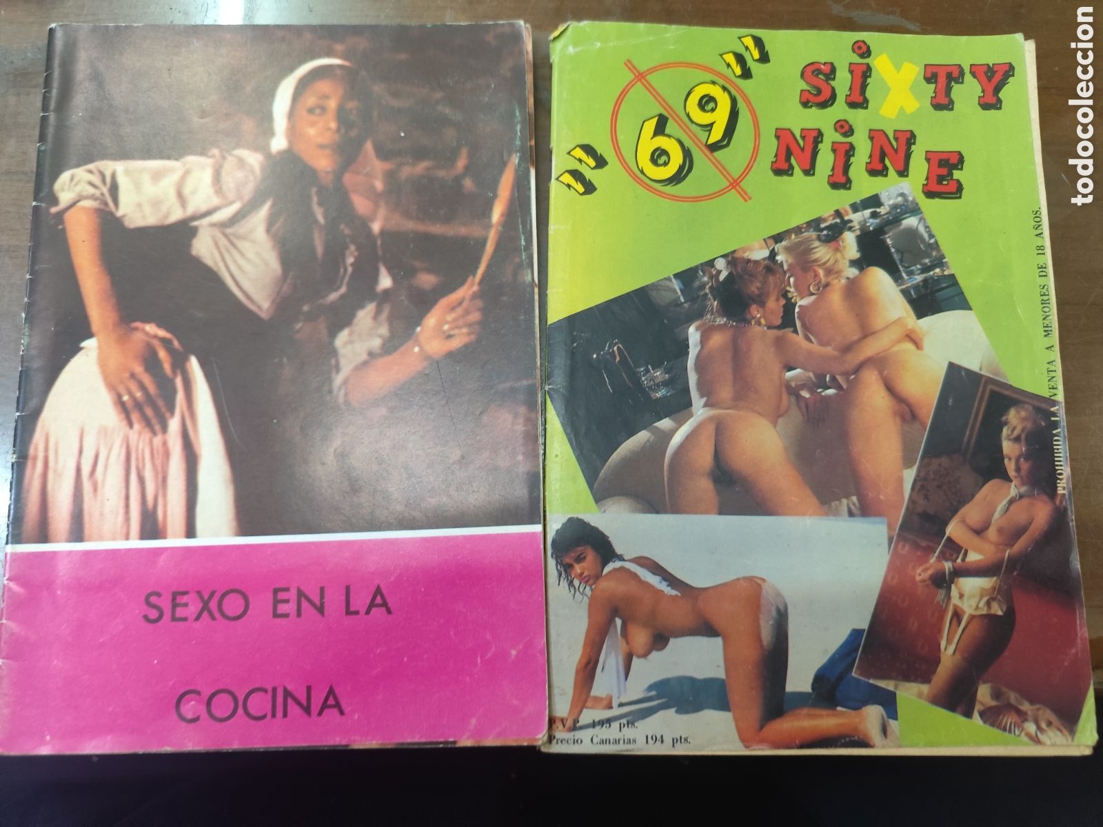 Revistas: Lote 2 ejemplares revista Erotica Porno. A&ntilde;os 80. Ver fotos