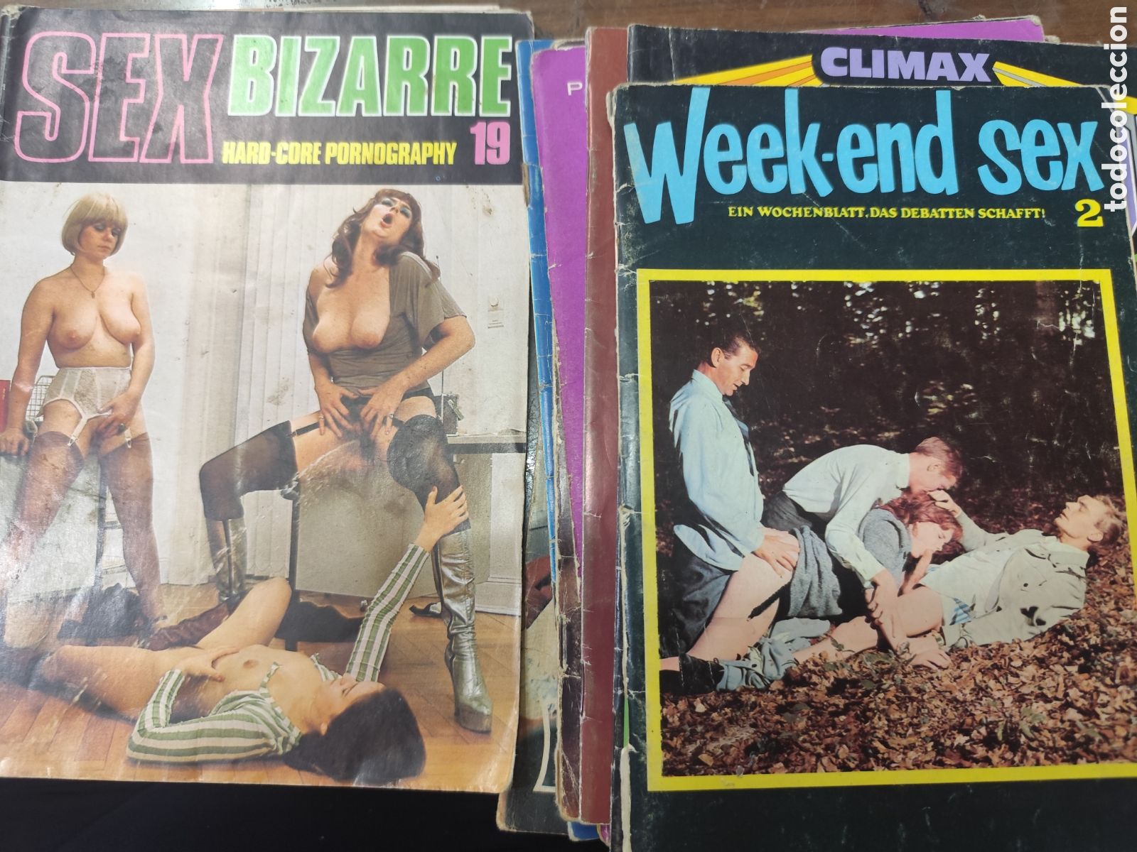 Revistas: Lote 11 ejemplares revista Erotica Porno extranjeras. A&ntilde;os 70. Ver fotos