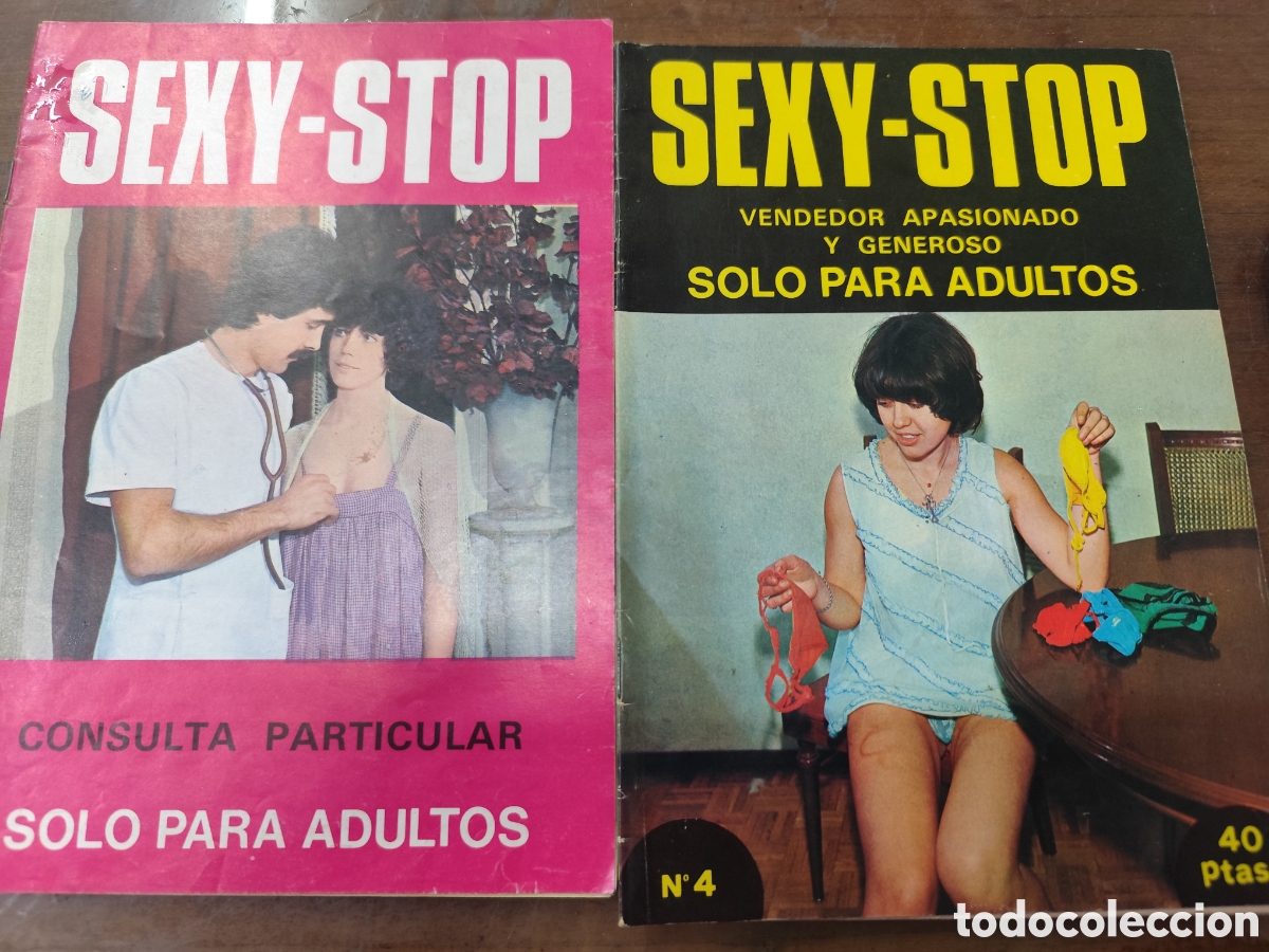 Revistas: Lote 2 ejemplares revista Erotica Porno Sexy Stop n.1 y 4. A&ntilde;o 1978