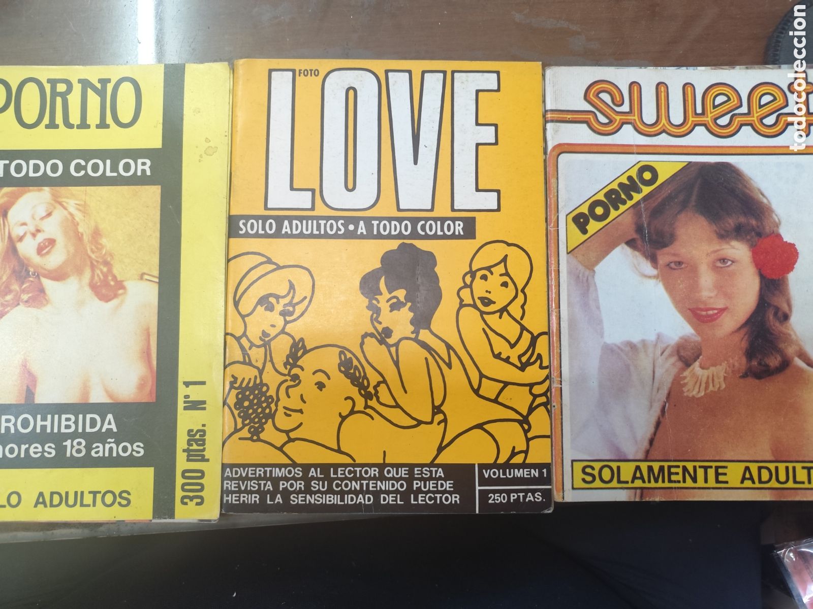 Revistas: Lote 3 ejemplares revista Erotica Porno espa&ntilde;olas. A&ntilde;os 70-80. Ver fotos