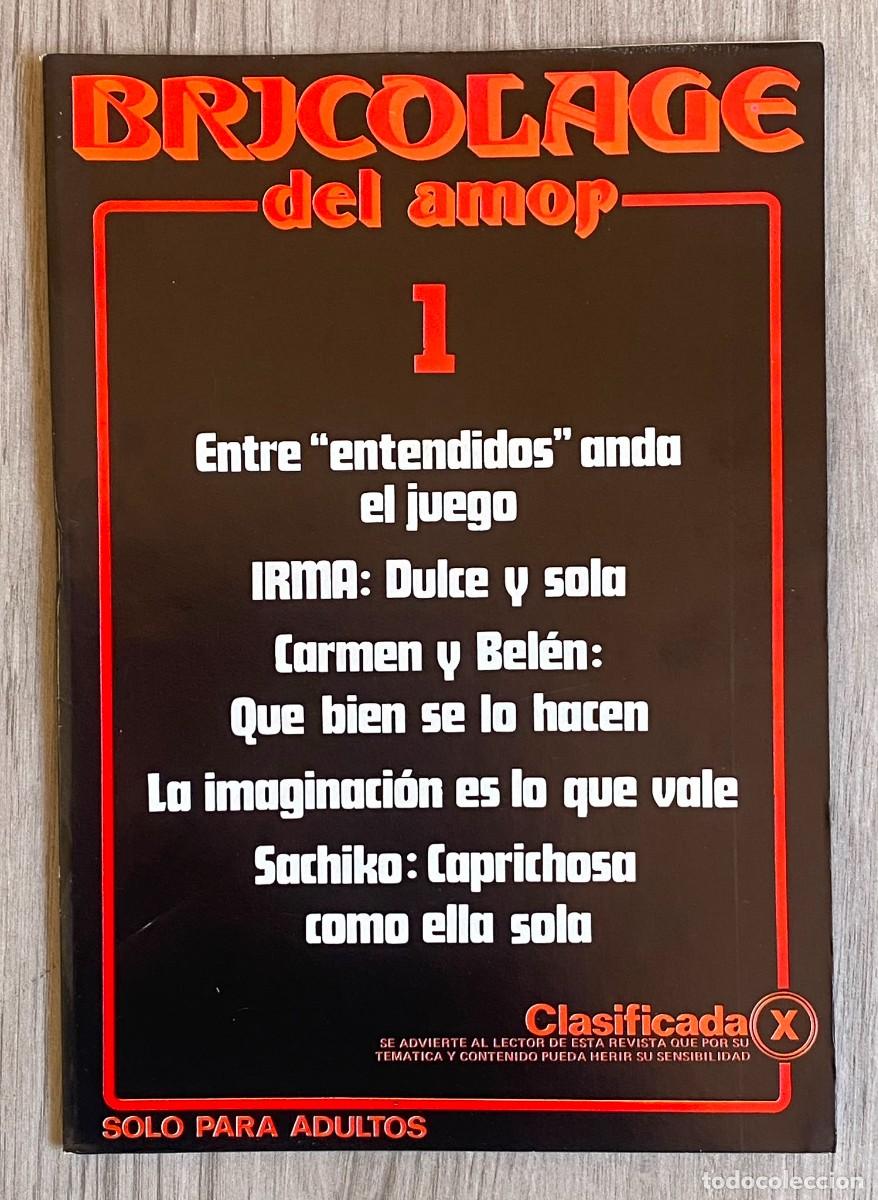 Revistas: BRICOLAGE DEL AMOR N. 1 REVISTA PORNO A&Ntilde;OS 80 COMO NUEVA A ESTRENAR