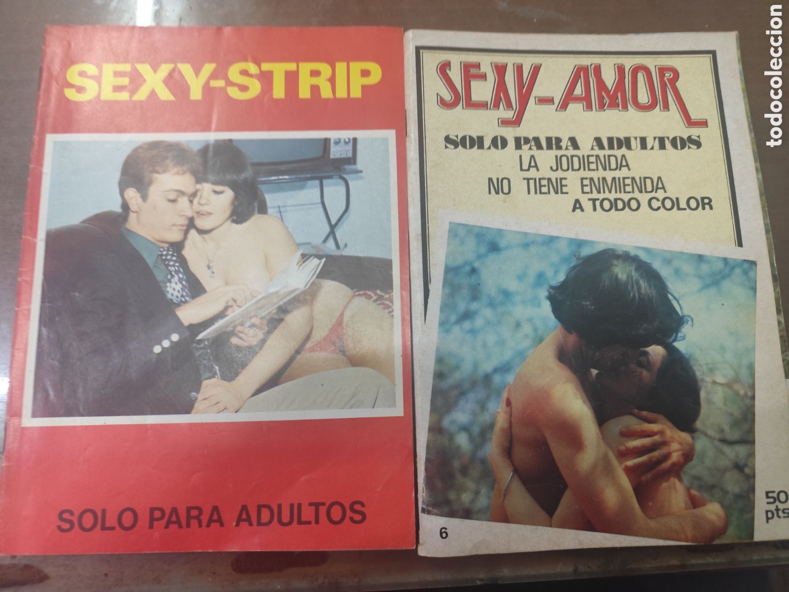 Revistas: Lote 7 ejemplares revista Erotica porno espa&ntilde;olas. A&ntilde;os 70. Ver fotos