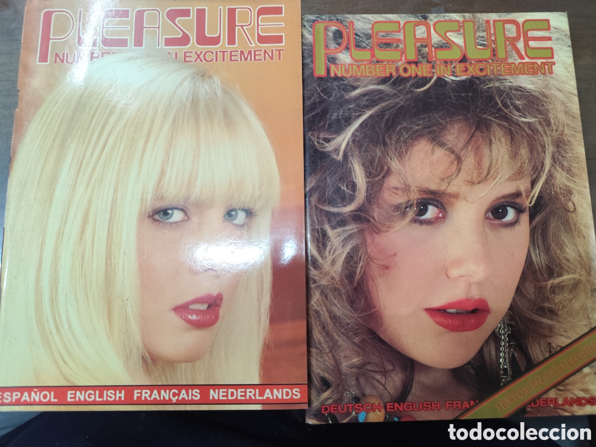 Revistas: Lote 3 ejemplares revista Erotica Porno Pleasure n.96,98 y 100. Incluye p&oacute;ster central