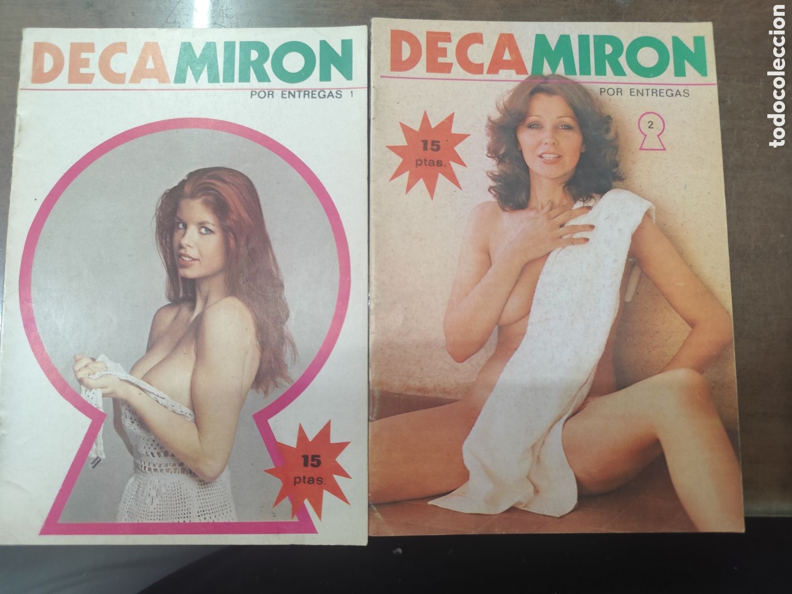 Revistas: Lote 8 ejemplares revista Erotica Porno Decamiron del n.1 al n.8. a&ntilde;o 1976