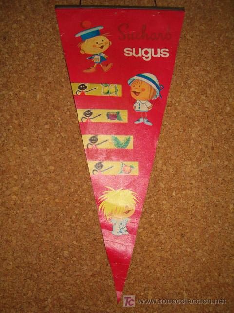 Bandierine di collezione: ANTIGUO BANDERIN DE PAPEL DE CHOCOLATE SUCHARD , SUGUS