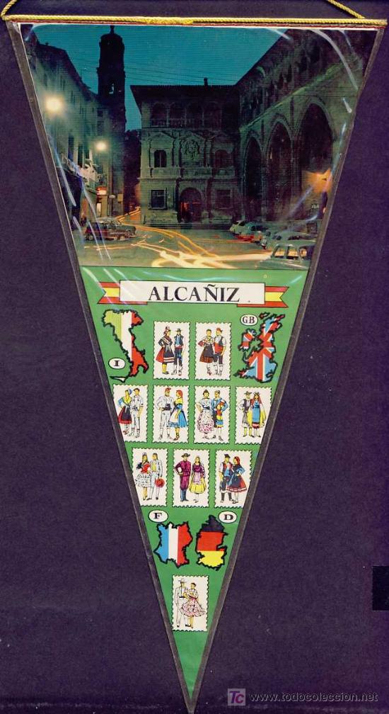 Banderines de colecci&oacute;n: Banderin de ALCA&Ntilde;IZ (Teruel) - Foto 1