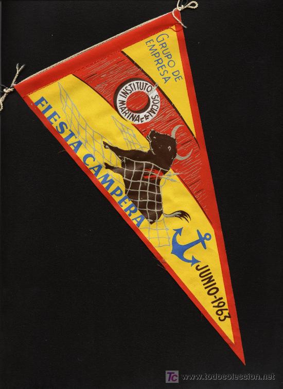 Bandierine di collezione: BANDERIN GRUPO DE EMPRESA DEL INSTITUTO SOCIAL DE LA MARINA - a&ntilde;o 63