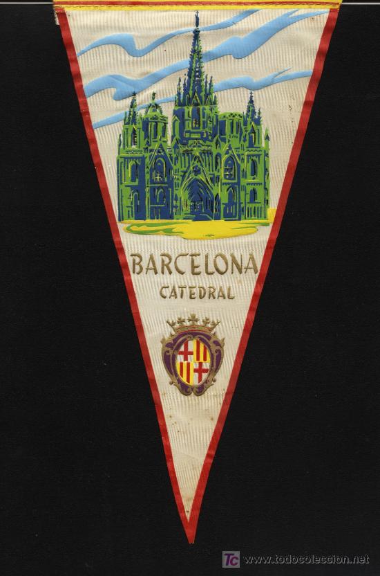Fanions de collection: BANDERIN DE BARCELONA - A&Ntilde;OS 60