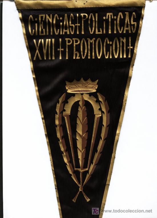 Bandierine di collezione: BANDERIN DE LA XVII PROMOCION DE CIENCIAS POLITICAS - CURSO 62-63