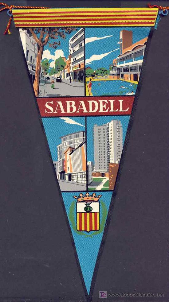 Banderines de colecci&oacute;n: Banderin de SABADELL - Foto 1