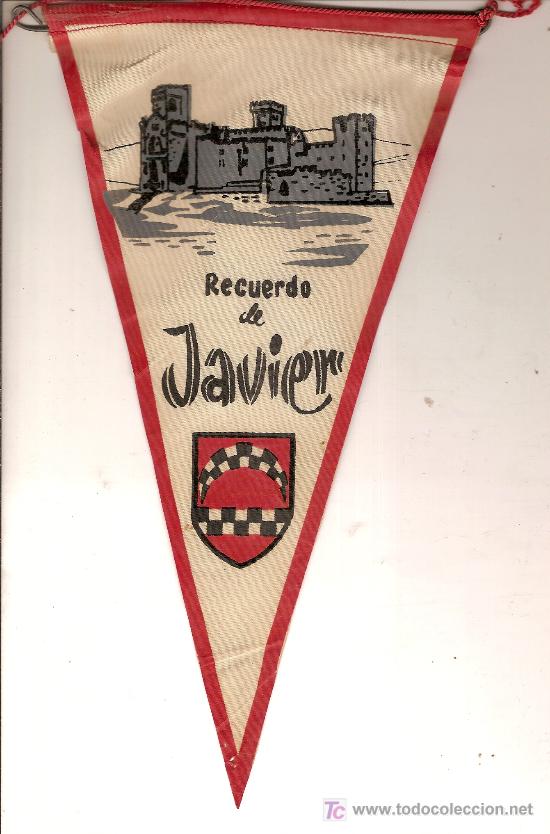 Fanions de collection: Banderin Recuerdo de Javier. tela