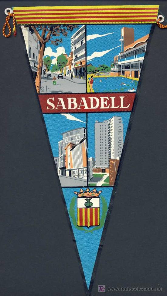 Banderines de colecci&oacute;n: Banderin de SABADELL - Foto 1