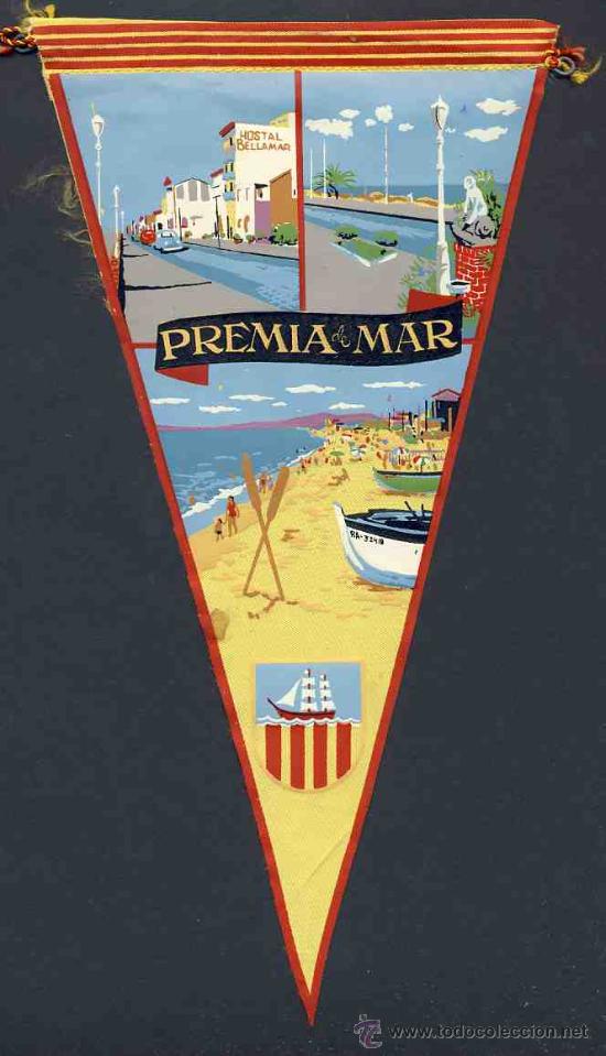 Banderines de colecci&oacute;n: Banderin de PREMIA DE MAR - Foto 1