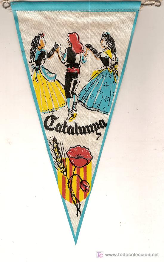 Banderines de colecci&oacute;n: Banderin Catalunya [ Sardana ]. 25 x 13 cm