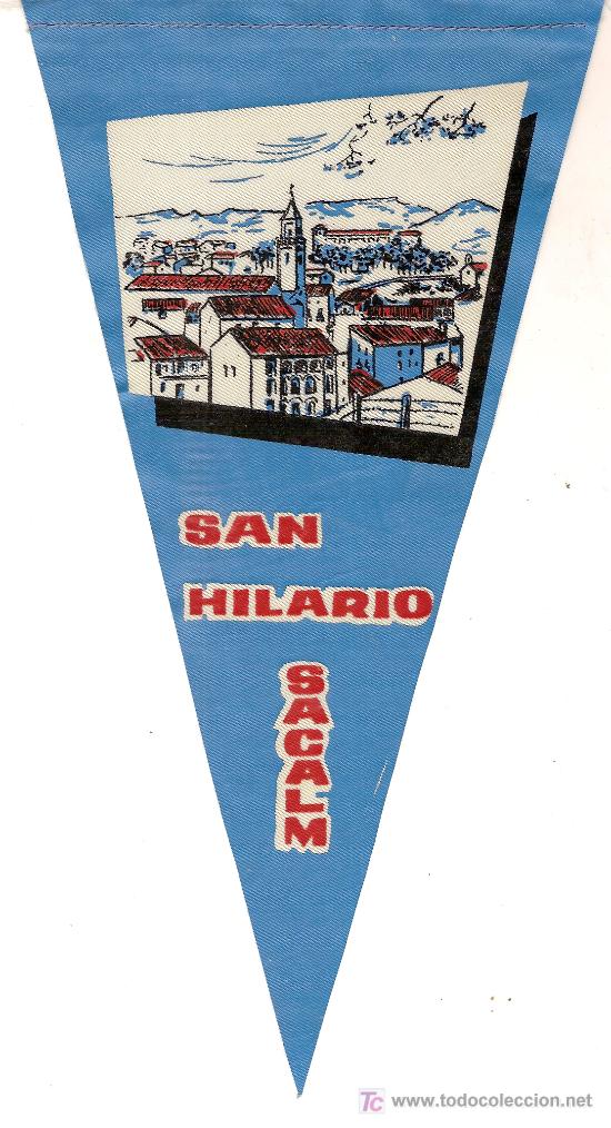 Banderines de colecci&oacute;n: Banderin San Hilario Sacalm. 25 x 13 cm