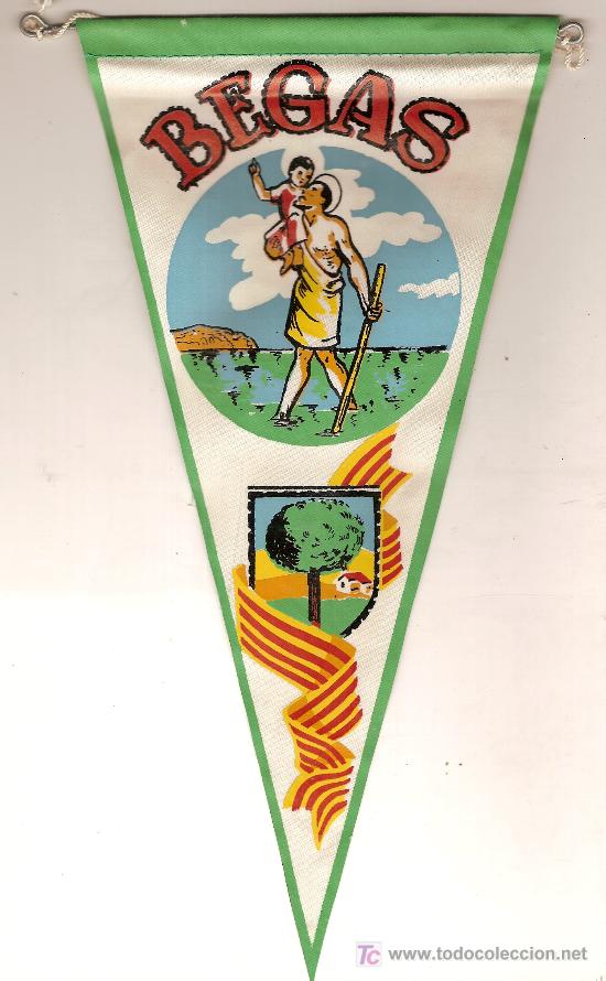 Banderines de colecci&oacute;n: Banderin Begas. 28 x 13 cm