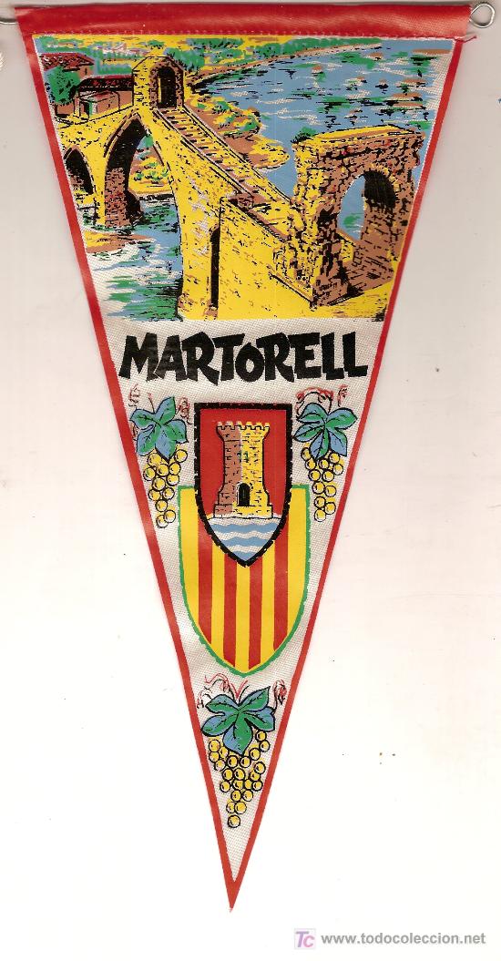 Banderines de colecci&oacute;n: Banderin Martorell. 28 x 13 cm.