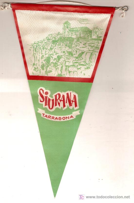Banderines de colecci&oacute;n: Banderin Siurana. Tarragona. 25 x 13 cm.