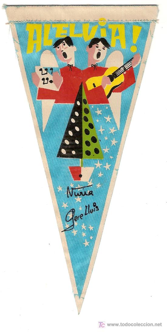 Banderines de colecci&oacute;n: Mini Banderin Aleluia. 19 x 10 cm