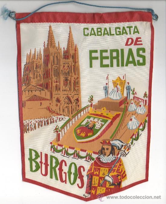 Banderines de colecci&oacute;n: BANDERIN DE BURGOS CABALGATA DE FERIAS - Foto 1