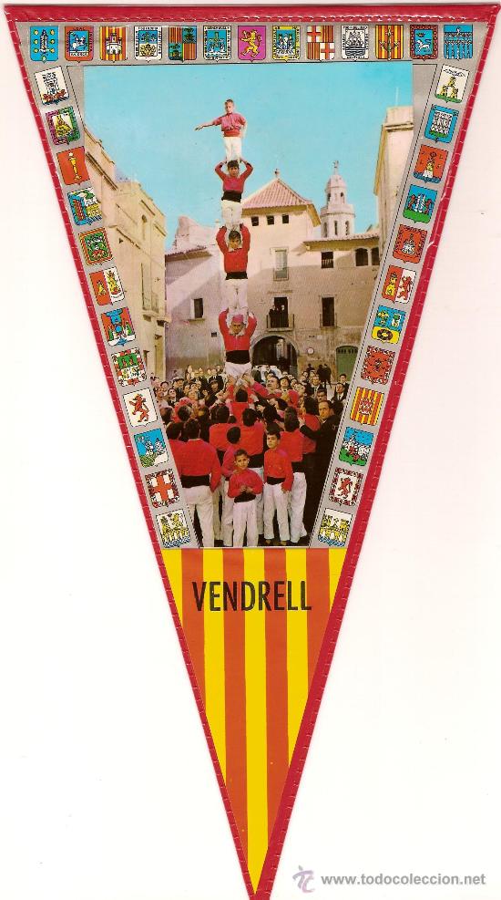 Banderines de colecci&oacute;n: BANDERIN DEL VENDRELL colla castellera - Foto 1