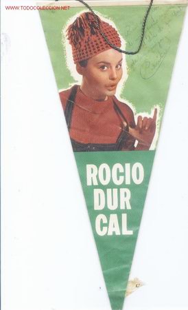 Banderines de colecci&oacute;n: Banderin de Rocio Durcal.1963