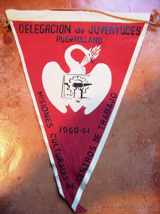 Banderines de colecci&oacute;n: delegacion de juventudes puertollano 1960