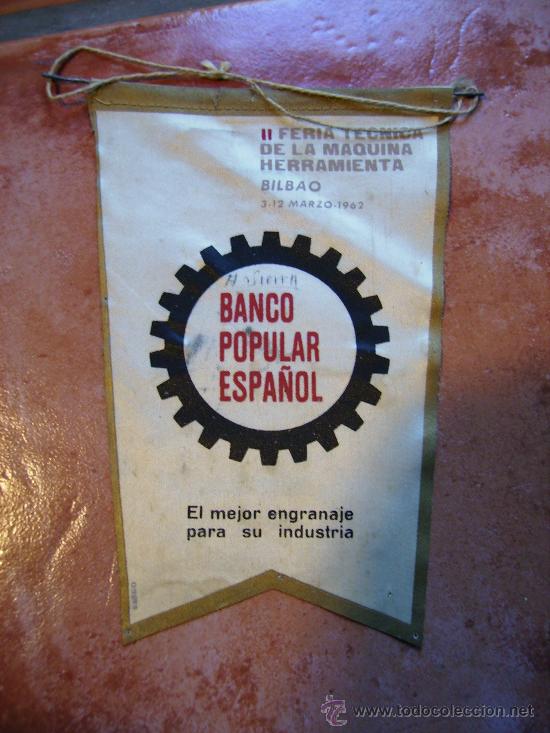 Galhardetes de cole&ccedil;&atilde;o: banco popular espa&ntilde;ol 1962
