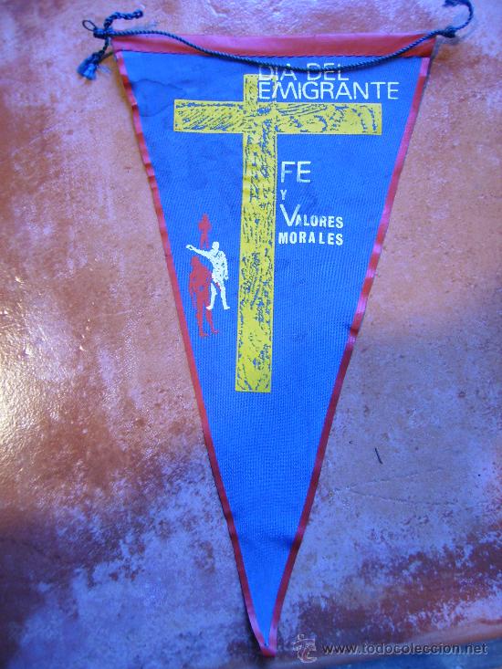 Banderines de colecci&oacute;n: dia del emigrante 1960 - Foto 1