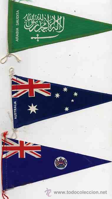 Banderines de colecci&oacute;n: COLECCI&Oacute;N BANDERINES DEL MUNDO EN TELA-19 DE PAISES CONOCIDOS Y 4 SIN EL NOMBRE-TAMA&Ntilde;O11.5X 21