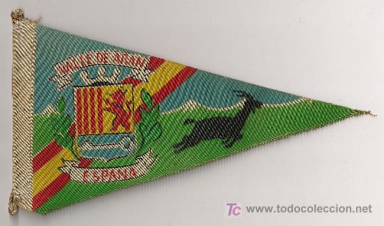 Banderines de colecci&oacute;n: Banderin Valle de Aran. 23 x 13 cm. Val d' Aran