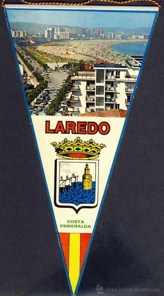 Banderines de colecci&oacute;n: Banderin de LAREDO (Cantabria) - Foto 1