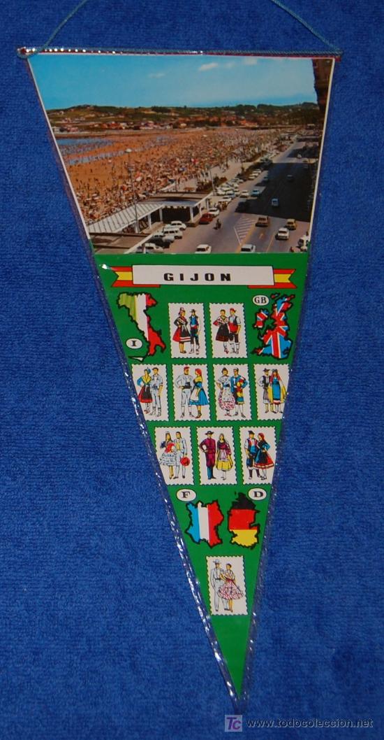 Sammlung von Wimpeln: Banderin - Gij&oacute;n - A&ntilde;os 60