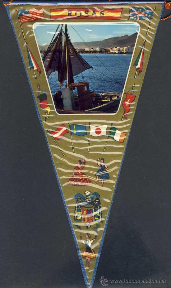 Banderines de colecci&oacute;n: Banderin de ROSES - Foto 1