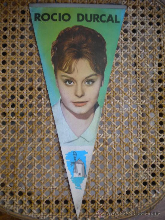 Banderines de colecci&oacute;n: BANDERIN DE ROCIO DURCAL, FECHADO 1963