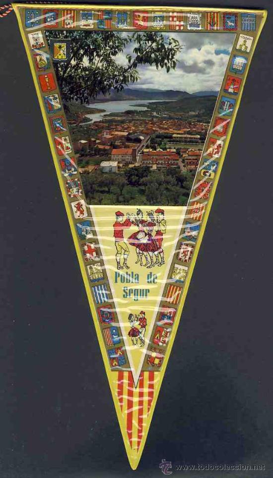 Banderines de colecci&oacute;n: Banderin de LA POBLA DE SEGUR - Foto 1
