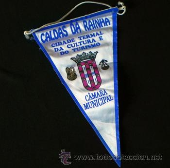 Banderines de colecci&oacute;n: BANDER&Iacute;N DE CALDAS DA RAINHA - PORTUGAL -- TURISMO ESCUDO CAMARA MUNICIPAL -- PUBLICIDAD
