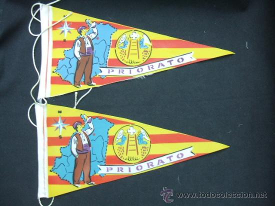 Galhardetes de cole&ccedil;&atilde;o: LOTE 2 BANDERINES DE TELA  - PRIORATO -