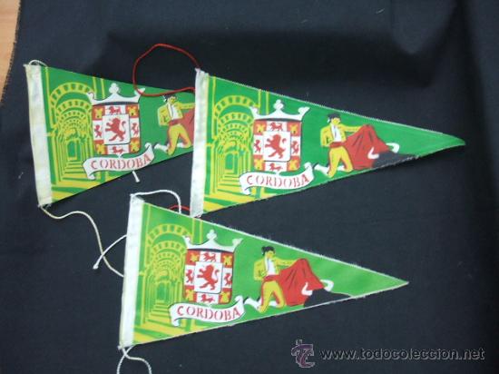 Galhardetes de cole&ccedil;&atilde;o: LOTE 2 BANDERINES DE TELA - CORDOBA -