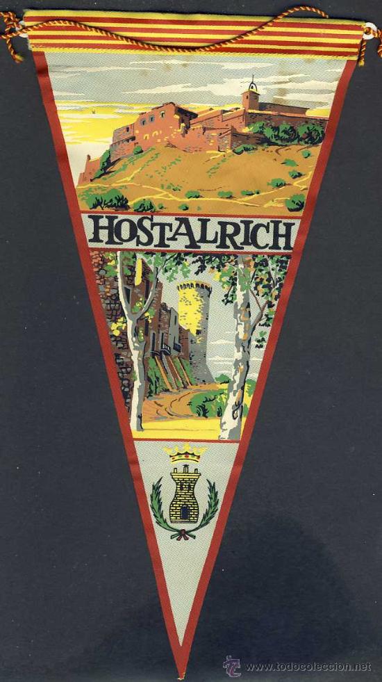 Banderines de colecci&oacute;n: Banderin de HOSTALRIC - Foto 1