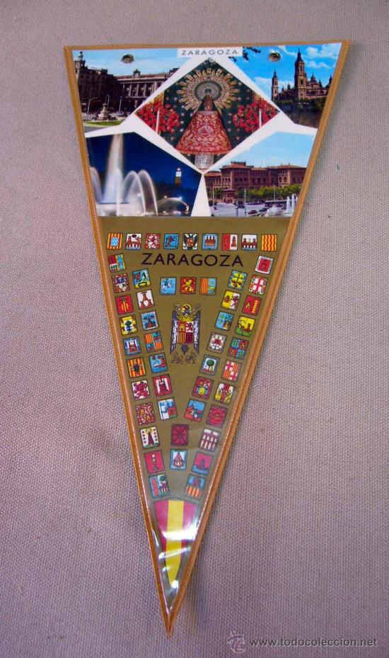 Banderines de colecci&oacute;n: BANDERIN, ZARAGOZA, MEDIDAS: 28.5X15 CM