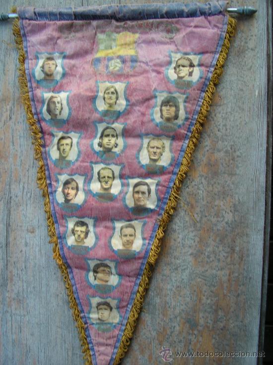Collection pennants: BANDERIN EN TELA FC BARCELONA BAR&Ccedil;A 1973