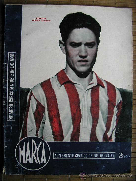 Banderines de colecci&oacute;n: MARCA N&ordm; ESPECIAL DE FIN DE A&Ntilde;O 1944 EN POTADA JUNCOSA ATLETICO DE AVIACI&Oacute;N