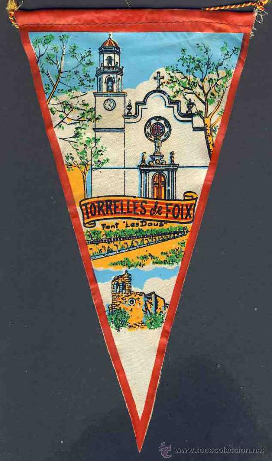 Banderines de colecci&oacute;n: Banderin de TORRELLES DE FOIX - Foto 1