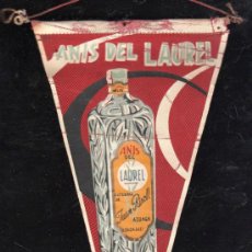 Banderines de colección: ANTIGUO BANDERIN DE ANIS DEL LAUREL AZUAGA. BADAJOZ. Lote 32367246