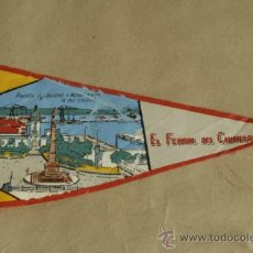 Banderines de colección: BANDERÍN DE EL FERROL DEL CAUDILLO.. Lote 36576713
