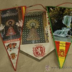 Banderines de colección: DOS BANDERINES DE ZARAGOZA Y UNO DEL MONASTERIO DE PIEDRA.. Lote 36576837