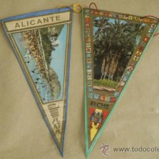 Banderines de colección: DOS BANDERINES DE ALICANTE Y ELCHE.. Lote 36577210