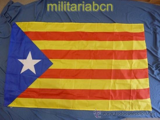 Sammlung von Wimpeln: Catalunya. Bandera independentista catalana. Estelada. 146 x 90 cm